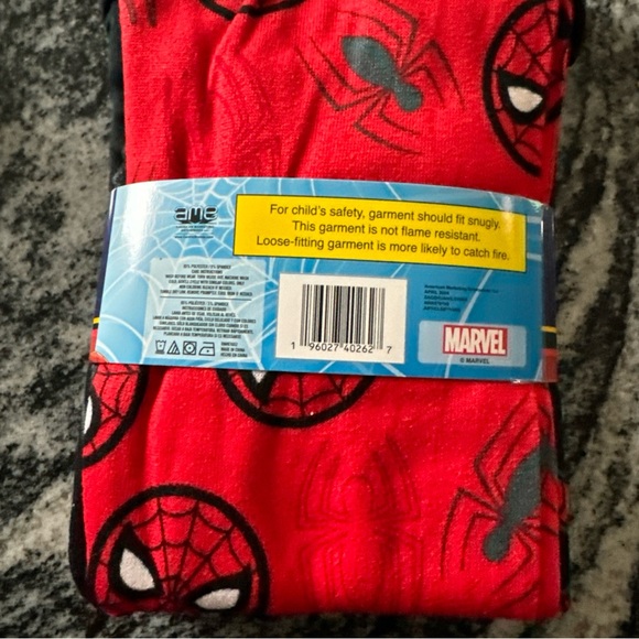 New Marvel Spider-Man Boys' Long Sleeve Pajama Set 2-Piece Size Medium (8) Soft - Picture 6 of 6
